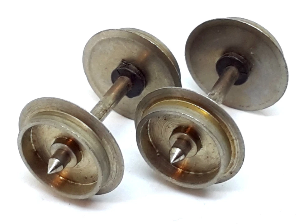 KIT DI 2 ASSALI DIAM. ø15mm ASSE IN METALLO MODELLISMO FERROVIARIO SCALA H0 1:87 - Immagine 1 di 1