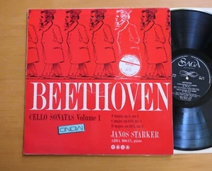 XID 5176 Janos Starker Beethoven Cello Sonatas Volume 1 Saga Mono EX - Picture 1 of 5
