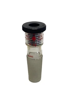 ACE GLASS 24/40 #15 Ace-Thred Glass Maxi Straight Inlet Adapter w/ Bushing 5030 - Picture 1 of 5