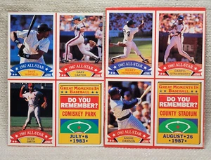 2 Baseball Wax Box Bottoms 1988 Uncut Score 8 Cards 22085G - Picture 1 of 5