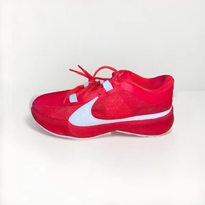 Scarpe da basket Nike Zoom Freak 5 TB University rosse bianche taglia 7,5 usate - Foto 1 di 7