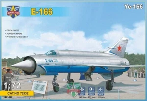 1/72 Modelsvit 72032 Ye-166 Heavy experimental interceptor plastic model kit - Picture 1 of 1