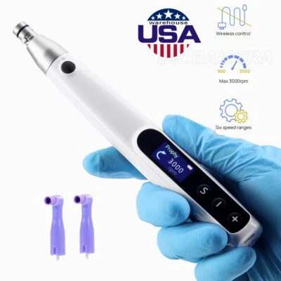 Peça de mão odontológica elétrica sem fio higiênica giratória 360° +2X ângulos profíficos - Imagem 1 de 4