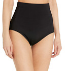 Anne Cole Women Super High Waist Shape Control Bikini Bottom Black Size XL 00824