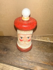 madera tallada santa ornamento vintage, firmado Andy - Imagen 1 de 6