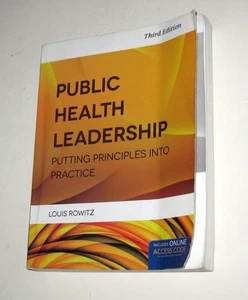 Public Health Leadership Third Edition by Louis Rowitz 2013 Paperback Textbook - Imagen 1 de 6