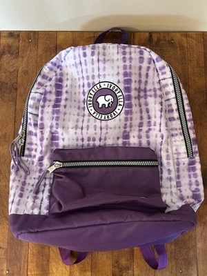 Mochila Ivory Ella púrpura blanco tie dye 2 capas Foto 1 de 4