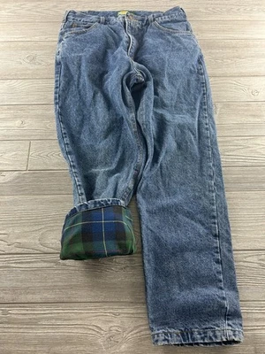 Cabela's Flannel Lined Jeans Men’s Blue Classic Fit Denim 36 x 32 Workwear Warm - Image 1 of 4