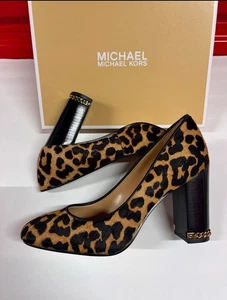 Michael Kors Jamie bedruckter Wadenhaar-Pump Gepard Größe 6,5 US - Bild 1 von 14