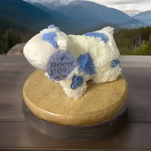 Neu Pillow Pets Blaubeere Kuh süß duftend Plüschtier Online exklusiv Neu mit Etikett - Bild 1 von 5