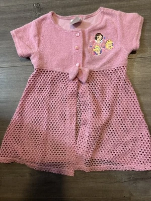 Disney Princesa Niñas Terrycloth/Malla Playa Cubierta.  Talla pequeña Foto 1 de 4