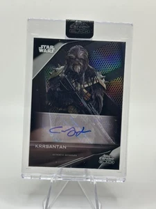 2023 Topps Star Wars Chrome Black - Auto - A-CJ Carey Jones as Krrsantan - Bild 1 von 2