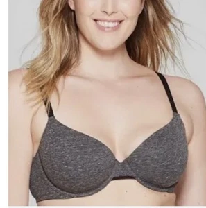 Women’s Auden The Everyday Underwire Demi Bra Gray 36C - Picture 1 of 6