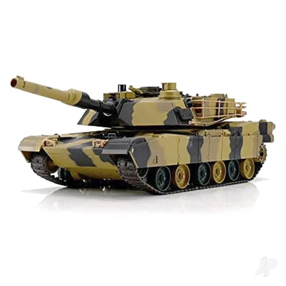 1:24 M1A2 Abrams Infrared RTR RC Model Tank w/Lights, Sound & Shoots - Image 1 of 1