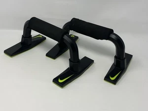 Coppia di supporti fitness Nike Push Up Bars - Nero Lime - Durevoli e Stabili - Foto 1 di 5