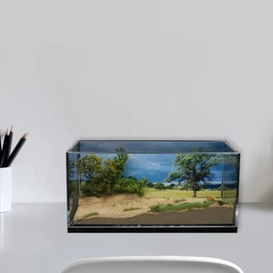 1/64 Modello Auto Scena Diorama, Scena Strada , Esposizione Scenario Prateria, - Foto 1 di 5