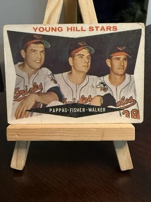 1960 Topps #399 Young Hill Stars (Milt Pappas / Jack Fisher / Jerry Walker) - Image 1 of 2