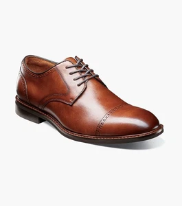 Stacy Adams Bailey Puntera Oxford Cuero Rico Zapatos Brandy 25750-226 - Imagen 1 de 23
