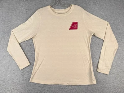 North Face рубашка женщин большой желтый длинным рукавом ворота хлопок читать - Изображение 1 из 4