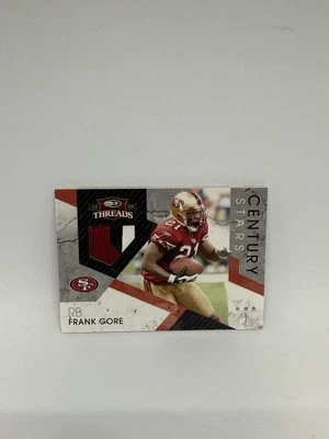 2009 Donruss Threads - Century Stars Game Worn Frank Gore 44/50 #8 - Image 1 of 2
