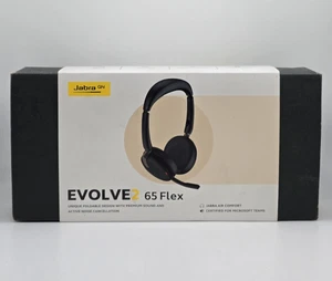 Jabra Evolve2 65 Flex Wireless Stereo Headset Microsolft Teams 26699-999-999 - Picture 1 of 6