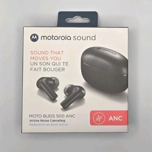 Motorola Sound Moto Buds 500 ANC Bluetooth Earbuds - New - Image 1 of 4