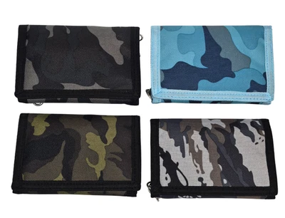 Unisex Canvas Wallet Chain Coin Pouch Credit Card Holder Purse Security Chain - Image 1 of 4