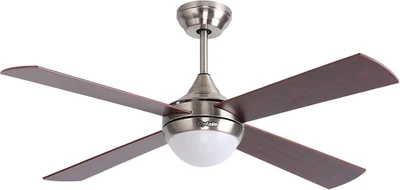 122Cm Ventilatore Da Soffitto Marrone Con Luci E Telecomando, Motore Reversibile - Immagine 1 di 4