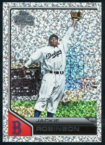 2011 Topps Lineage Jackie Robinson #42 Diamond Anniversary Platinum Refractor - Imagen 1 de 2