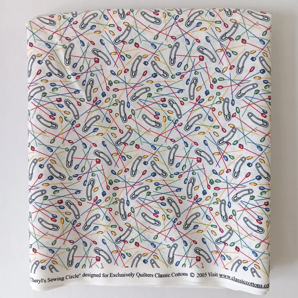 Exclusivamente Acolchadores Cheryl's Círculo de Costura Blanco Alfileres de Costura Tela de Algodón PORTE Foto 1 de 4