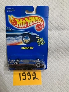 Hot Wheels 1992 NEW PAINT STYLE #225 Limousine RARE UPSIDE-DOWN ERROR - Picture 1 of 2