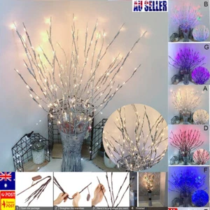 20 LEDs Tree Branch LED Light Battery Powered Decor Will-ow Twig Branch Light - Picture 1 of 26