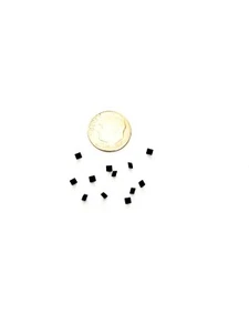 Lot of 12 - 2mm Black Square Swarovski Rhinestones - Picture 1 of 1