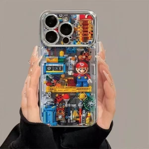 Coque téléphone pour iPhone 16 15 Pro Max 14 13 12 neuve Pokémon Mario nouveauté - Photo 1 sur 7
