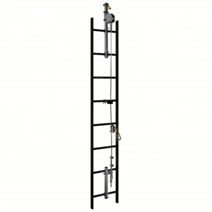 Sistema de seguridad vertical con cable Lad-Saf 6118030, acero galvanizado, línea de vida de 30 pies - Imagen 1 de 5