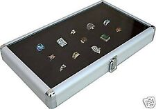  ALUMINUM RING CASE BOX DISPLAY WITH  BLACK INSERTJewelry Showcase Display Case