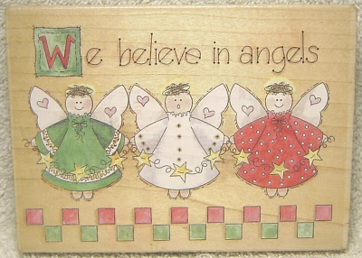 SELLOS SUCEDEN - CREEMOS EN LOS ÁNGELES #80176 - SELLO DE GOMA NAVIDAD 4" X 5 1/2" Foto 1 de 4