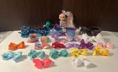 Jojo Siwa Lote De 22 Piezas Jojo Siwa Muñeca Reversible Lentejuelas Llavero 20 Arcos Foto 1 de 4