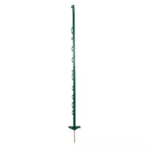 Weidezaunpfähle, Kunststoffpfahl, Pfähle 5 Stück grün, Höhe 138cm, Doppeltritt - Bild 1 von 5