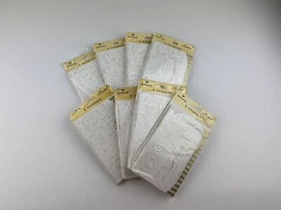 Lot Of 8 Bridal Wedding Party Invitations Gold And White - Image 1 of 4