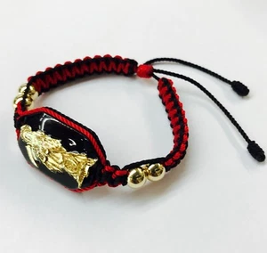 Holy Death Reaper Armband Santa Muerte bolas de oro laminado hecha a mano - Bild 1 von 5