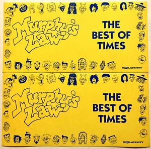 JUEGO DE 2 PEGATINAS MURPHYS LAW RARO PROMOCIONAL VINTAGE 1991 ÁLBUM BEST OF TIMES NYHC - Imagen 1 de 2