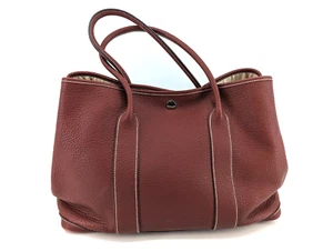 Authentic HERMES Negonda Garden Party 36 Leather bag (red) - Picture 1 of 6