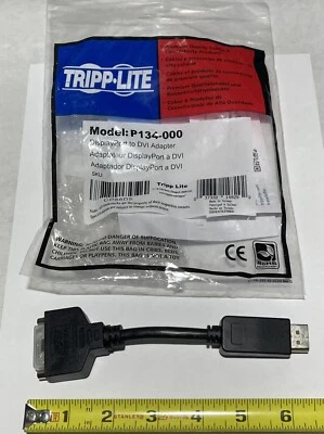 Tripp-Lite Model P134-000 DisplayPort to DVI Adapter - Image 1 of 4
