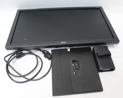 Acer V246HL V6 Series 24" Full HD LCD Monitor  1920x1080 - TESTED TO POWER ON - Image 1 of 2