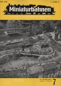 MIBA-Juli 1974-Miniaturbahnen-Modellbau-Planung-Anlagenbau-Gleisbau-Steuerung - Picture 1 of 1