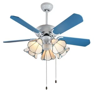 GOOSENECK ASG 52" Ceiling Fan With Lights 5 Blades Drawstring Control Kit - Picture 1 of 4