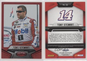 2016 Certified Mirror Red /75 Tony Stewart #33 HOF