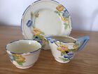 Art Deco Crown Ducal Rosemary Pattern 1930S Jug Sugar Plate Ensemble