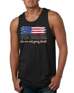 Camiseta sin mangas Mind Your Own Damn Business, Harris Walz 2024 para hombre - Imagen 1 de 7